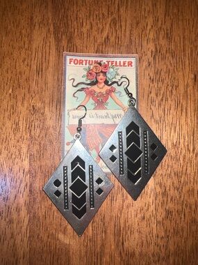 Arizona Jean Company Southwest Black Diamond Drop Earrings